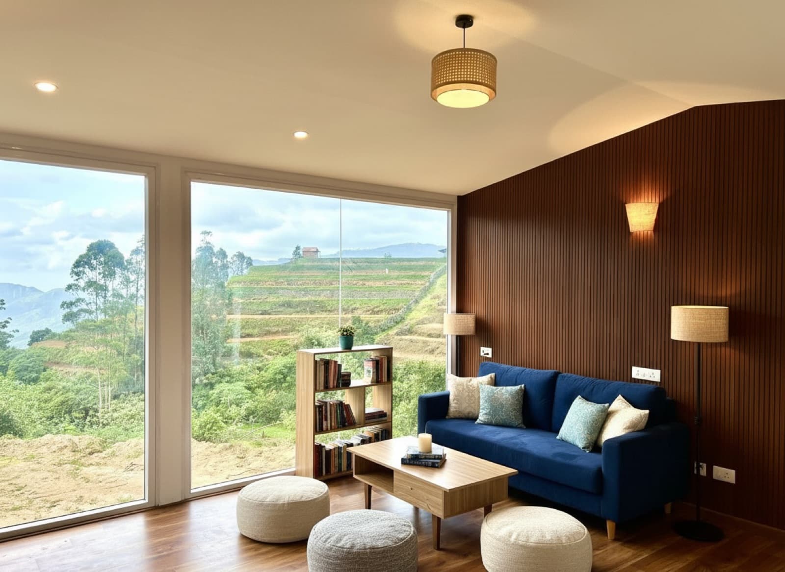 Living room with view